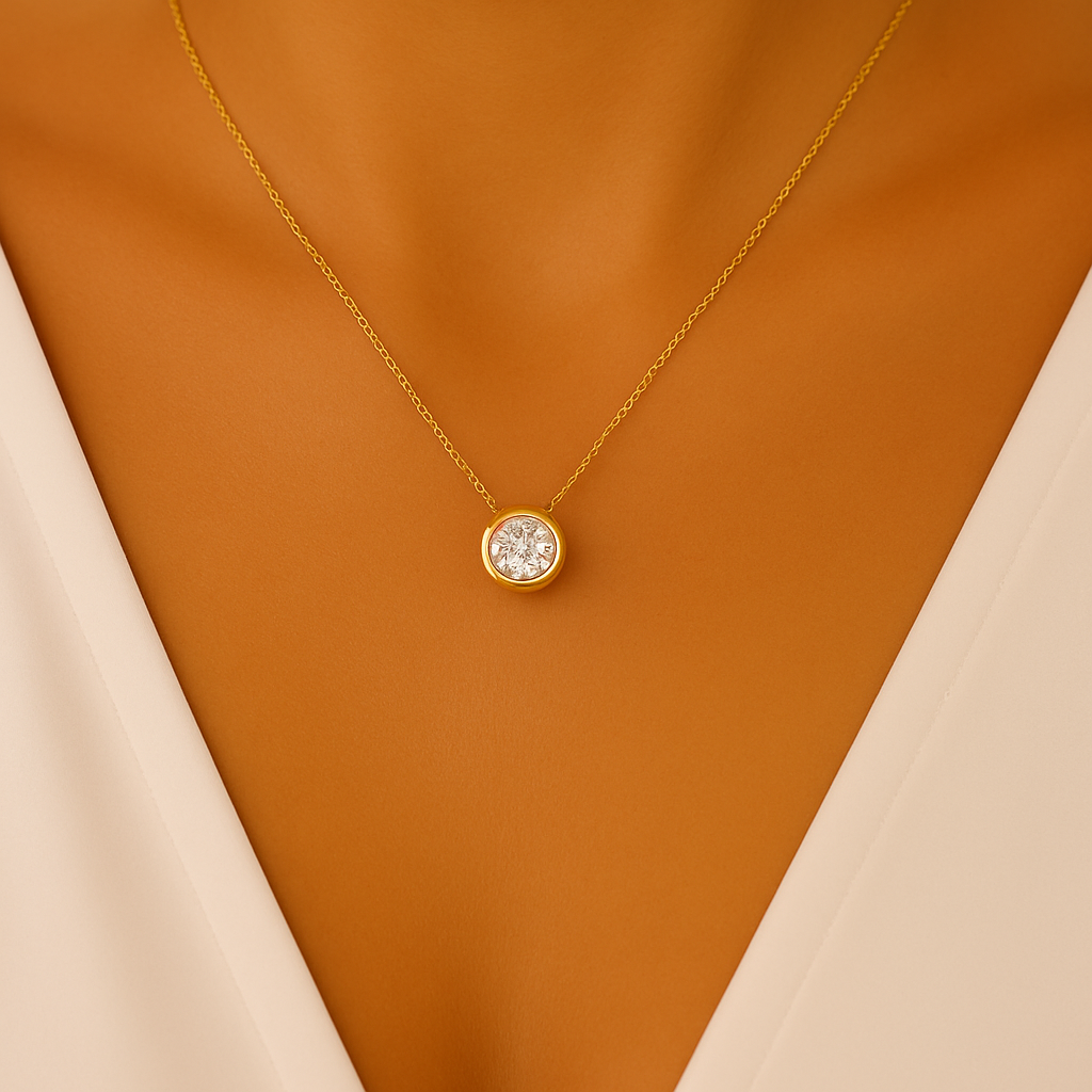 שרשרת יהלום "בזל" זהב צהוב