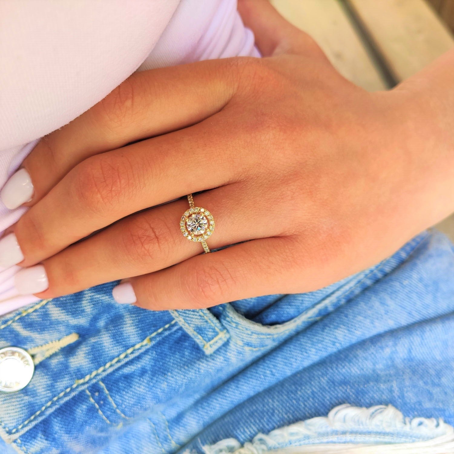 טבעת יהלומים "אריקה" זהב צהוב