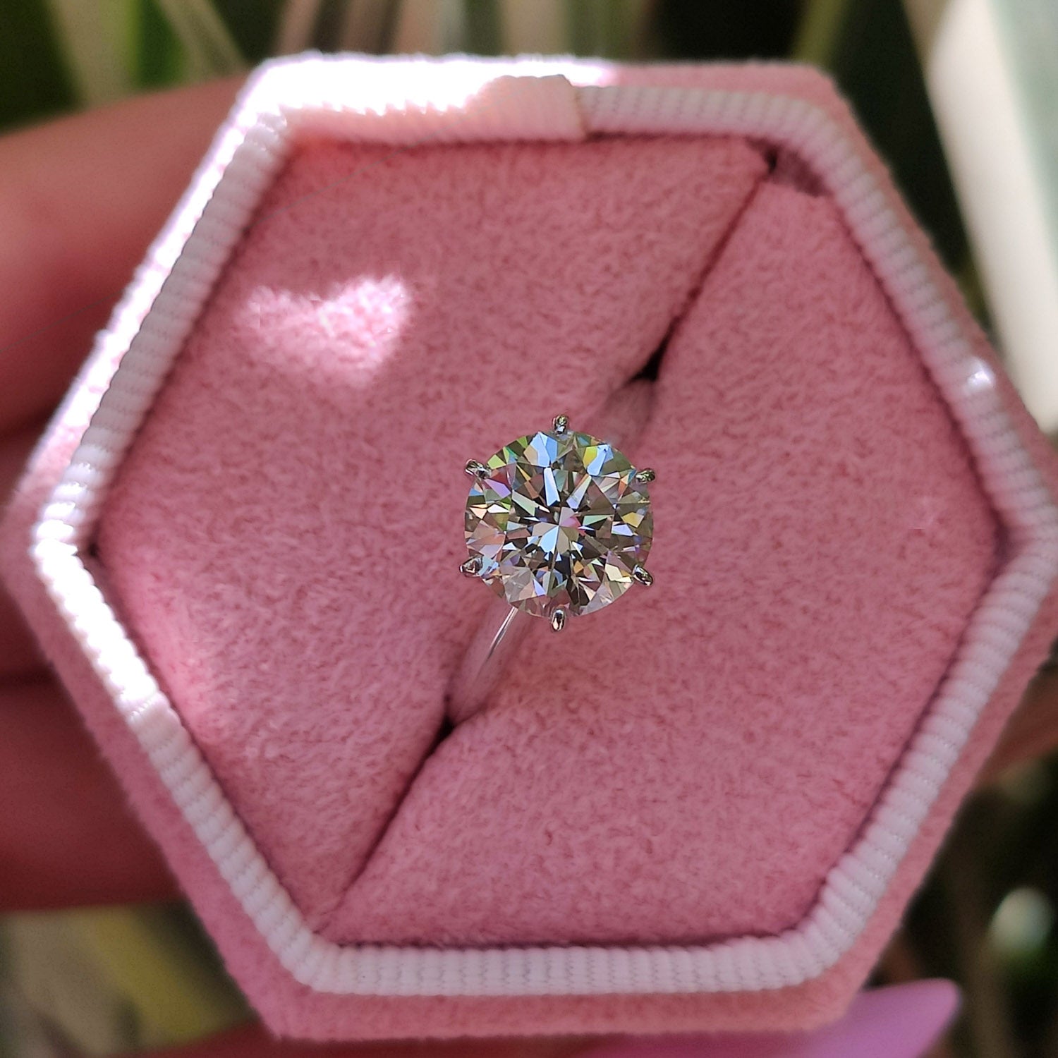 טבעת אירוסין סוליטר "הלן" זהב לבן