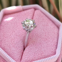 טבעת אירוסין סוליטר "הלן" זהב לבן