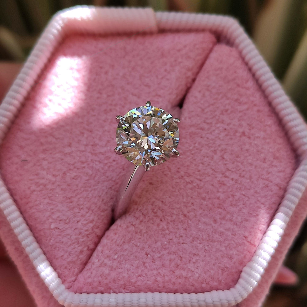 טבעת אירוסין סוליטר "הלן" זהב לבן