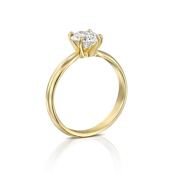 טבעת אירוסין "ברנדה" זהב צהוב