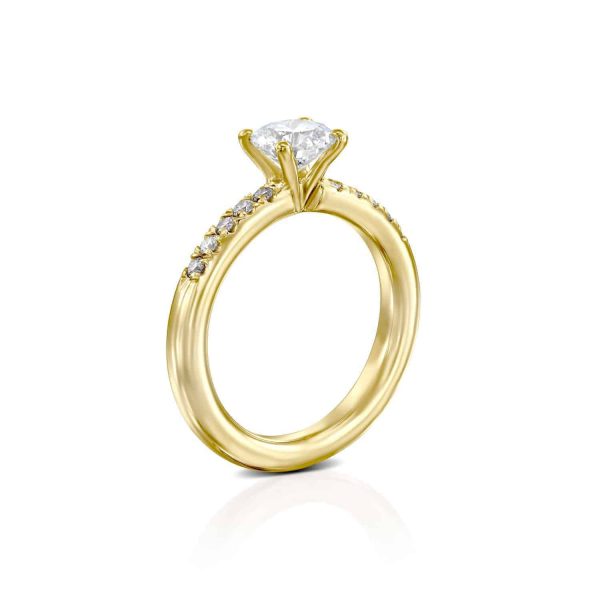 טבעת יהלום "סקיי" זהב צהוב