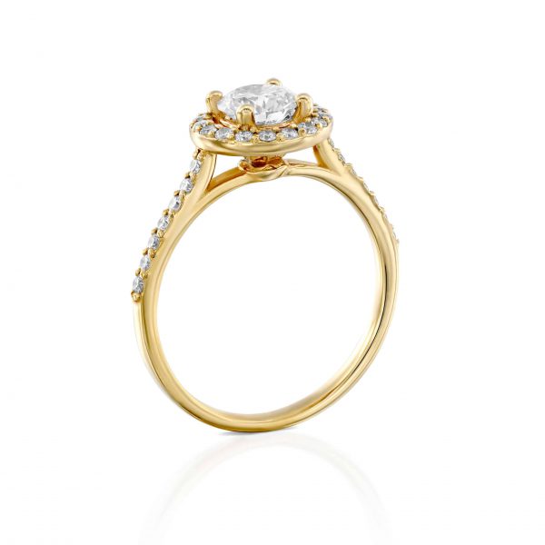 טבעת יהלומים "אריקה" זהב צהוב