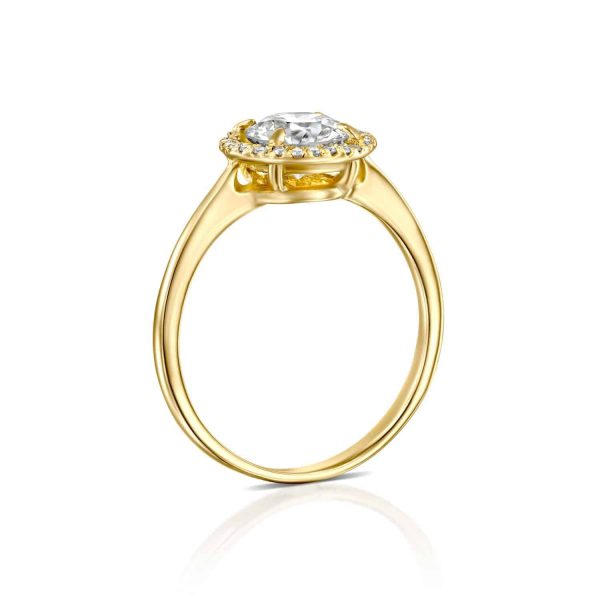 טבעת יהלומים "ליסה" זהב צהוב
