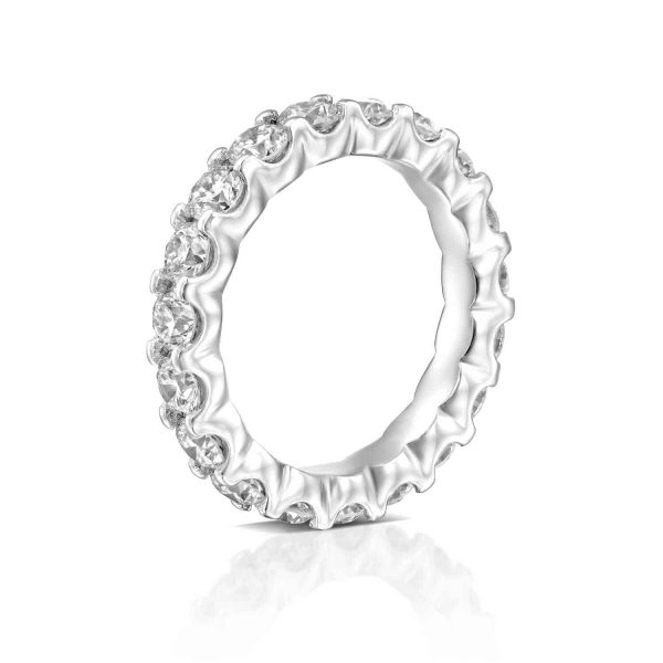 טבעת איטרניטי המשובצת זהב לבן