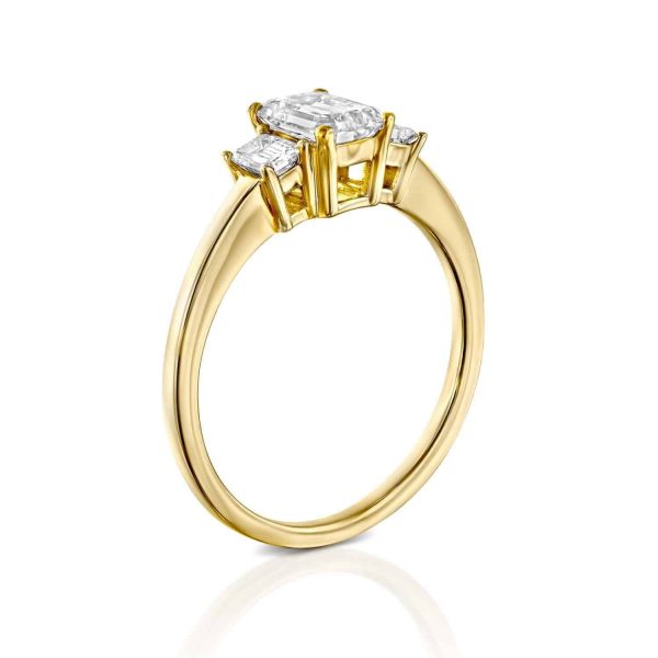 טבעת יהלומים "טינה" זהב צהוב