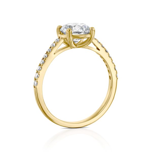 טבעת יהלומים "אלינור" זהב צהוב