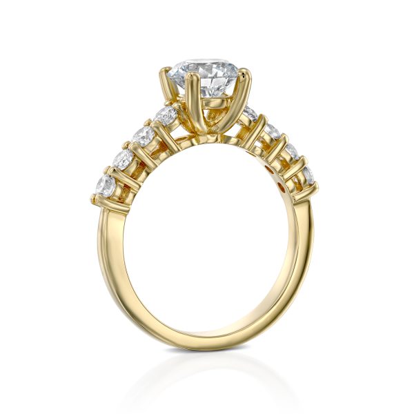 טבעת אירוסין "אן" זהב צהוב