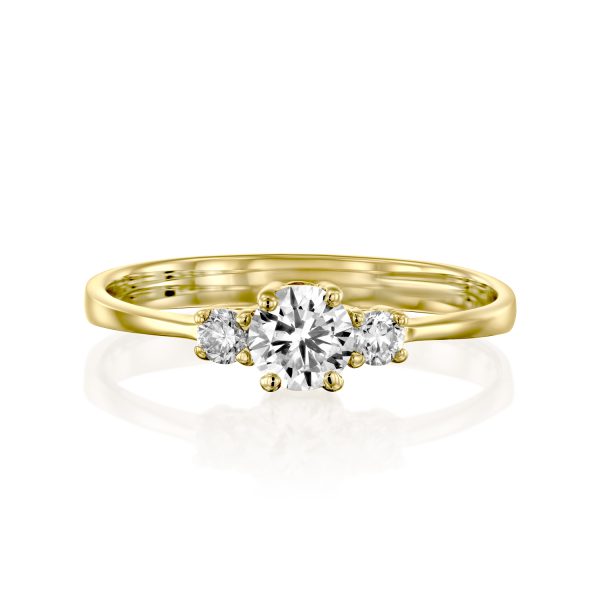טבעת אירוסין "נואל" זהב לבן