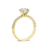 טבעת אירוסין יהלום מעבדה "ליז" זהב צהוב